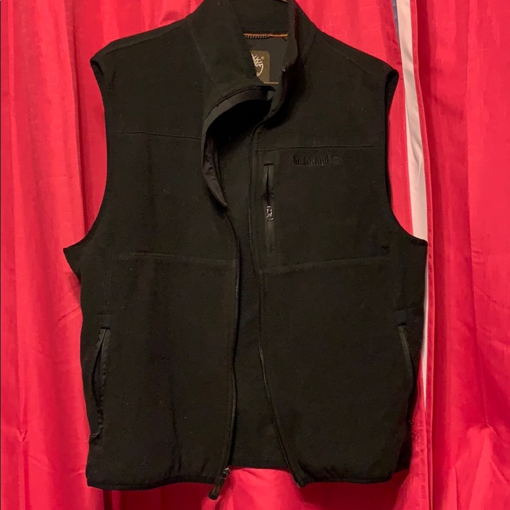 black timberland vest